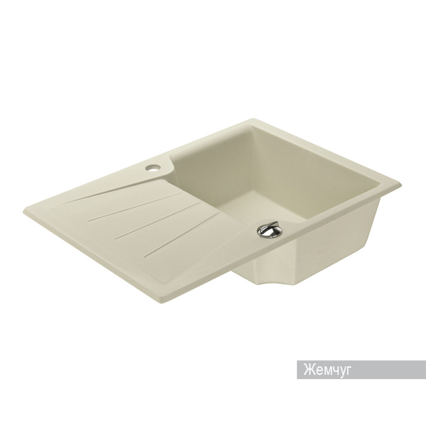 Кухонная мойка Aquaton Монца 1A716032MC240 жемчуг