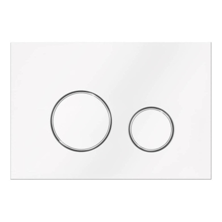 Кнопка смыва Veconi Round VFR-WCH, (VFR005WCH) белый/хром