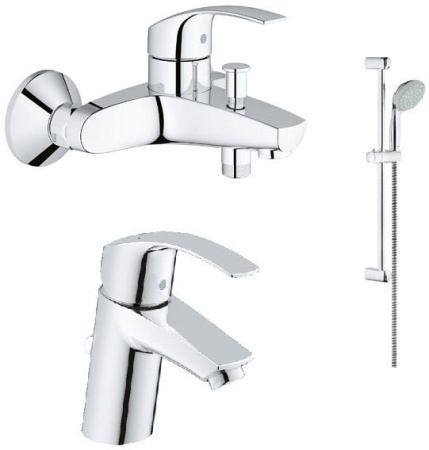 Комплект смесителей (3 в 1) Grohe Eurosmart New 124446