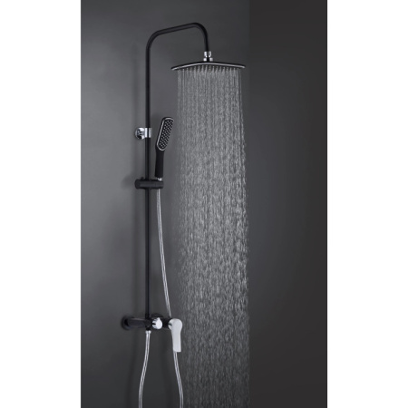 Душевая система с изливом Esko ST200Black