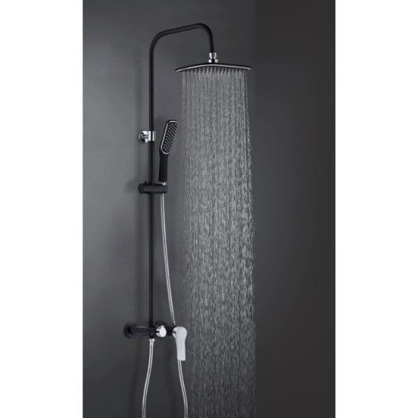 Душевая система с изливом Esko ST200Black