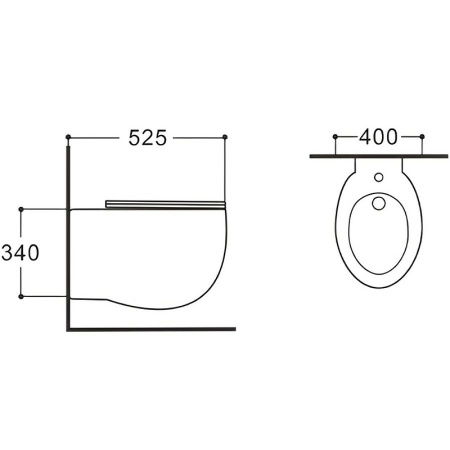 Биде подвесное Aquatek Альтаир AQ1089-00