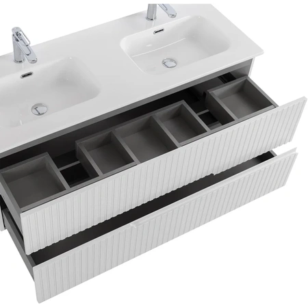 Тумба под раковину Cezares DUET-N-1200-2C-SO-2-BL Bianco Lucido
