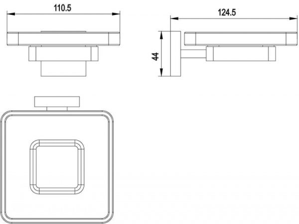 Мыльница стекло Timo Selene 10022/00