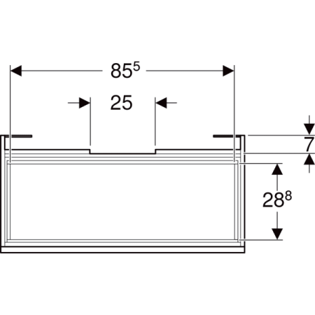 Тумба под раковинуGeberit Renova Plan 501.911.JK.1