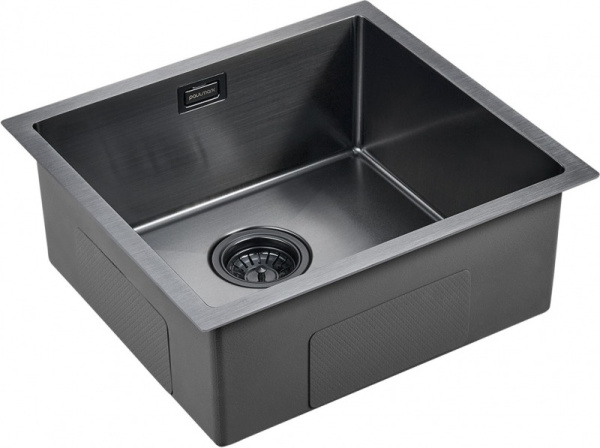 Кухонная мойка Paulmark Weser PM804844-GM вороненая сталь