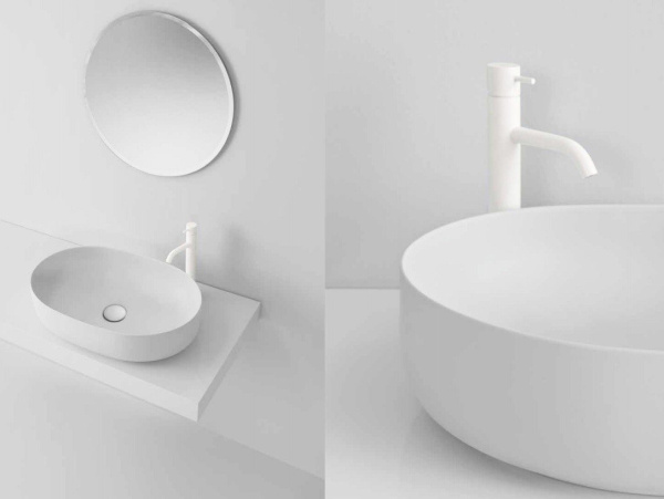 Раковина накладная (60х40) Kerasan Nolita 534330 белый матовый