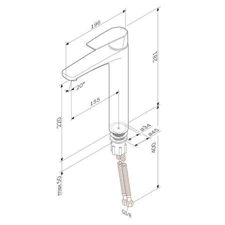 Смеситель для раковины Am.Pm Gem F90A92022