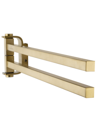 Полотенцедержатель поворотный WONZON & WOGHAND LOTTE, брашированное золото WW-8331-BG