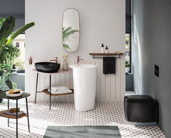 Подвесной безободковый унитаз Vitra Plural Rim-Ex 7830B483-0075 черный