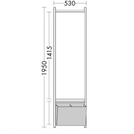 Зеркало напольное Burgbad Mya SFKI053 F3192