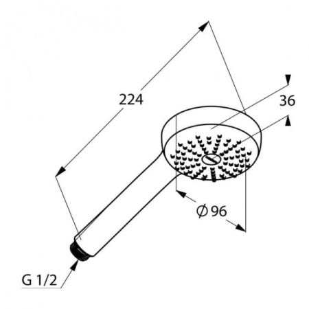 Ручная лейка Kludi Logo 6810005-00WR9