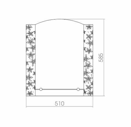 Зеркало (51х59) Silver Mirrors   Весна МТ ФР-00000761