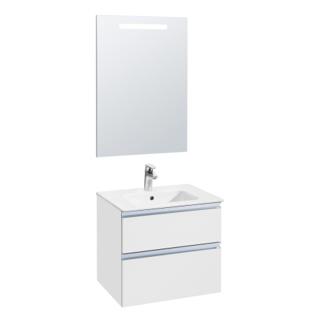 Тумба под раковину Roca The Gap 60 белый глянец 2 ящика A857397806