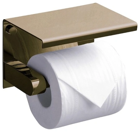 Держатель туалетной бумаги с полкой RUSH Edge ED77141 Bronze