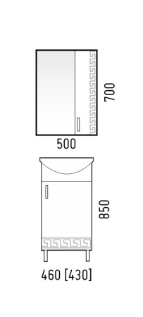 Тумба напольная Corozo Олимп 45 SD-00000321