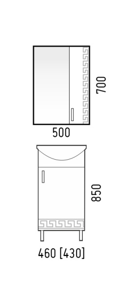 Тумба напольная Corozo Олимп 45 SD-00000321