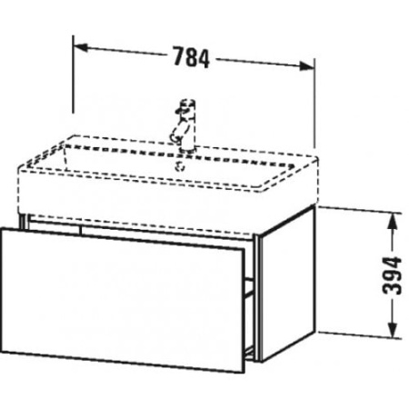 Тумба подвесная Duravit LC 6177 2222