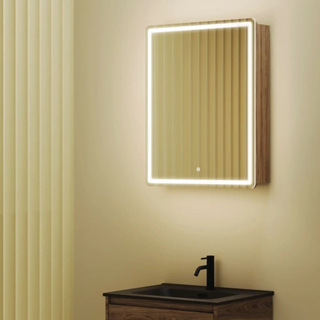 Зеркало-шкаф с подсветкой Sancos Mirror (59х74) MI60ECH