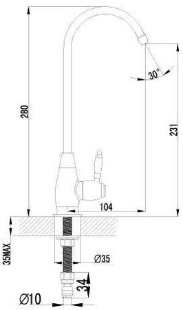 Смеситель для кухонной мойки Lemark Villa (LM4840B)