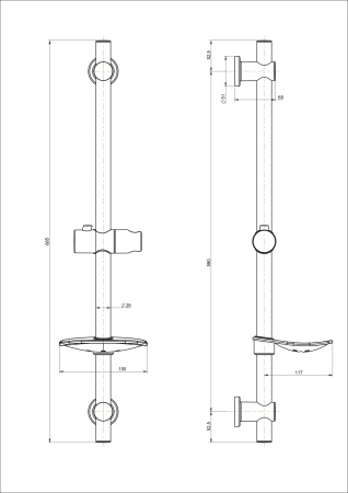 Душевой гарнитур Kerama Marazzi Sonata P4YO121KM