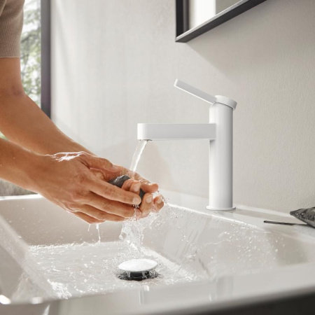 Смеситель для раковины Hansgrohe Finoris CoolStart 76024700 матовый белый
