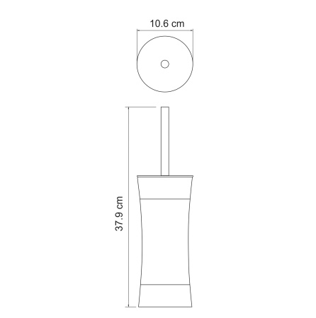 Ершик для унитаза WasserKRAFT Wern K-7527
