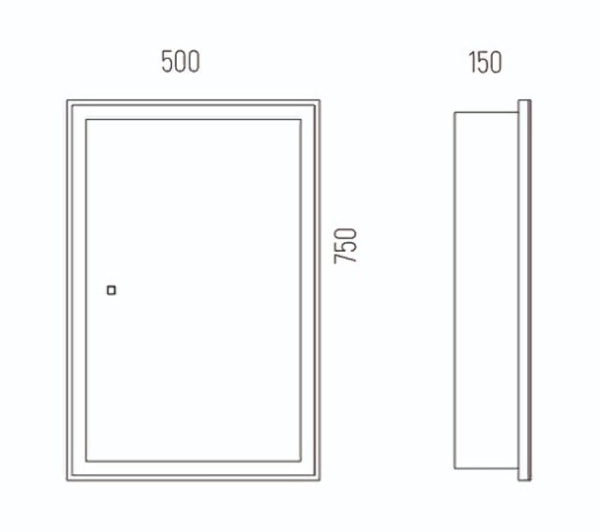 Зеркальный шкаф (50х75) Corozo Толедо 50 SD-00001391