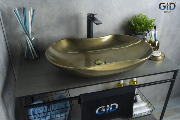 Раковина накладная (66,5х41) Gid Nc9175b