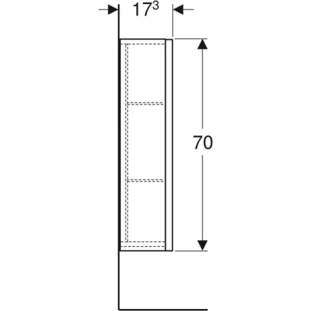 Подвесной шкаф Geberit Renova Plan 501.920.JK.1