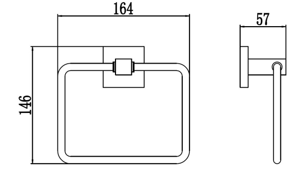 Держатель для полотенец кольцевой Savol S-06560Q
