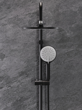 Душевая система Agger Gorgeous A0293544 смеситель с изливом, черный