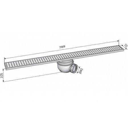 Душевой лоток ACO Showerdrain 405725