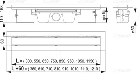 Душевой лоток Alcaplast Professional APZ6-650