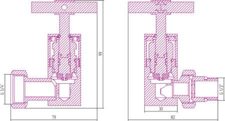 Вентиль 3D левый Сунержа (крест) G 1/2" НР х G 3/4" НГ Матовый Белый 30-1410-1234