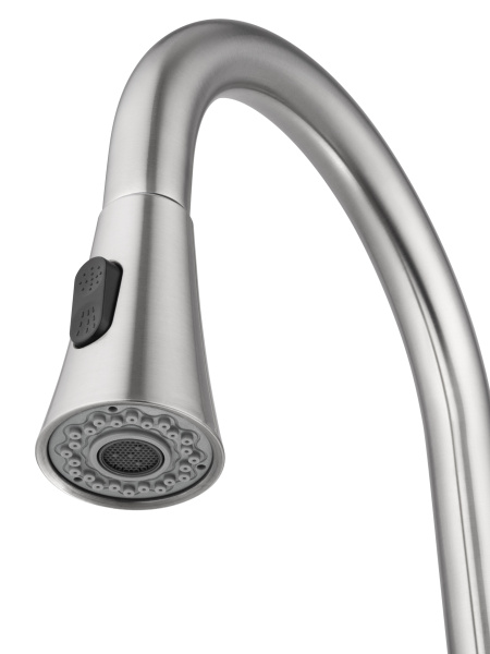 Смеситель для кухни с выдвижным изливом WONZON & WOGHAND, брашированный никель WW-121E201L-BS