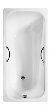 Чугунная ванна c отверстиями для ручек Wotte Start 150 x 70 см, (Start 1500x700UR), белая