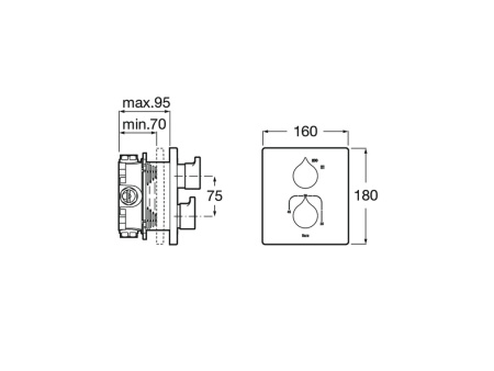 Смеситель для душа Roca Insignia 5A2C3ACN0