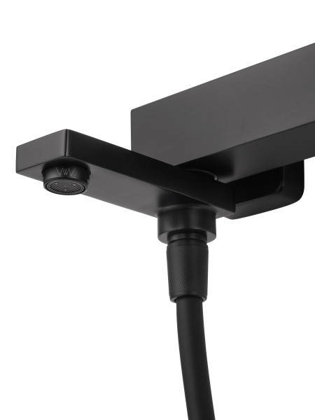 Смеситель для ванны с душем WONZON & WOGHAND CUBE, черный матовый WW-88639016-MB