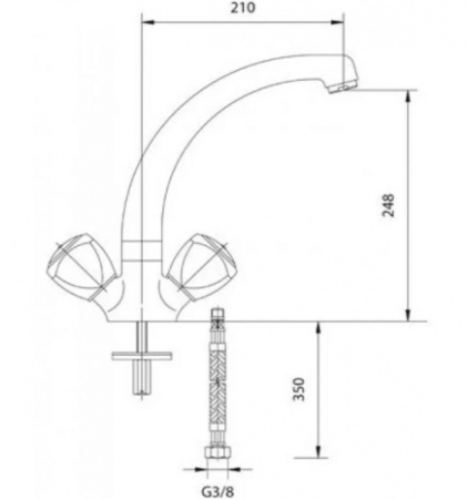 Смеситель для умывальника Mofem Trigo 140-0003-02