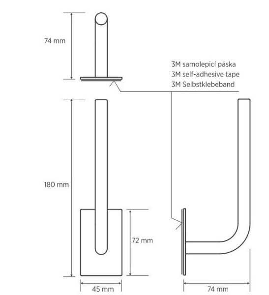 Держатель запасного рулона, блеск Bemeta Easy 163112231