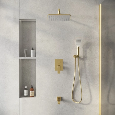 Душевая система скрытого монтажа Grossman Classic 501.K35.04.320 золото сатин
