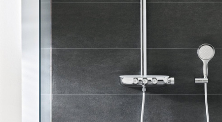 Душевая система с термостатом для настенного монтажа Grohe Rainshower System SmartControl 360 DUO 125550