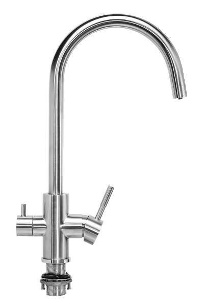 Смеситель для кухни с подключением фильтра  ПСМ-Профсан  STEEL PSM-300-11