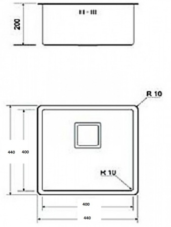 Кухонная мойка Rerih Status cuadrat
