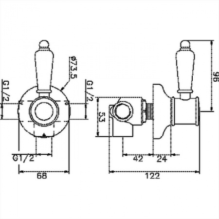 Запорный вентиль Huber Victorian VT00031021