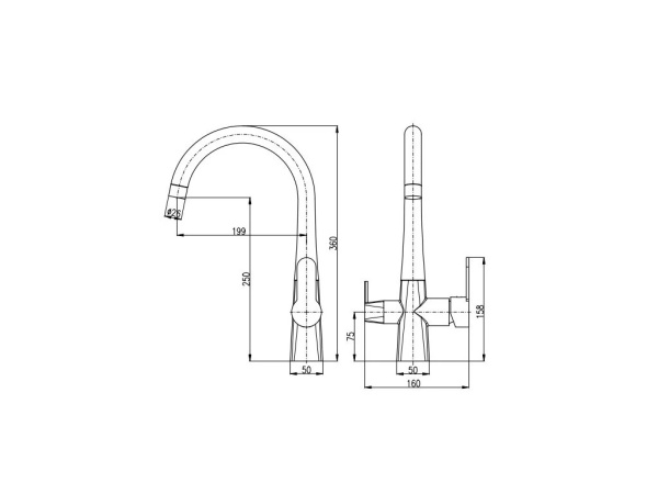 Смеситель для кухни Rav Slezak Zambezi ZA018.5