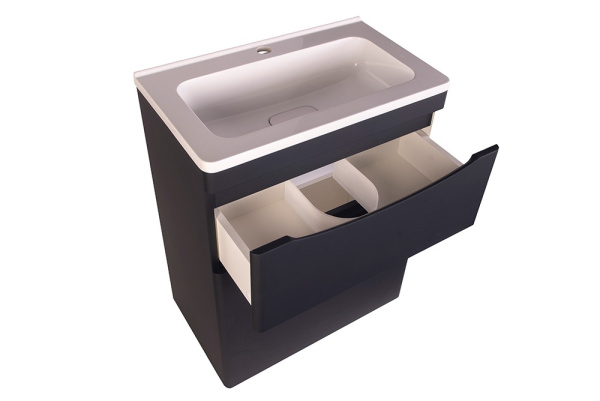 Тумба под раковину напольная Style Line Бергамо СС-00002308 черный