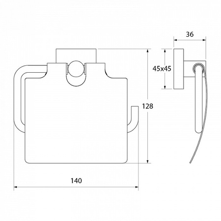 Держатель для туалетной бумаги с крышкой IDDIS Edifice латунь (EDISBC0i43)