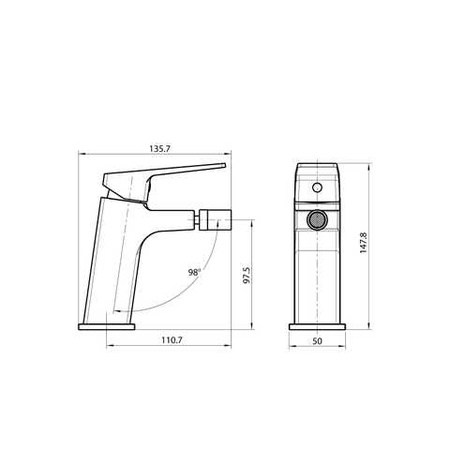 Смеситель для биде Koller Pool Neon Cube NC0300